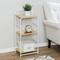 Honey Can Do 33" Small 3-Tier Wood & Metal Shelf